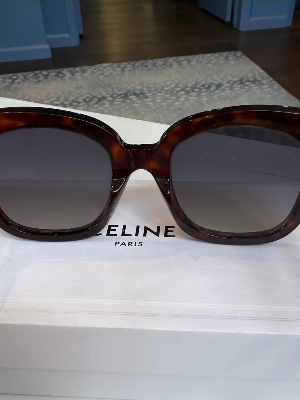 Céline Sunglasses Tortoise Polarized Brown Lenses with Case, Box + Original Tags